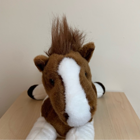 Plush Aurora Pinto Pony Horse Brown/White 2019 - Picture 4 of 13